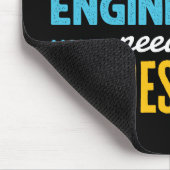 Ich bin Vermesser, weil Ingenieure auch Helden bra Mousepad (Ecke)