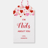 Ich bin verrückt nach dem Valentinstag-Geschenketi Geschenkanhänger (Vorderseite)