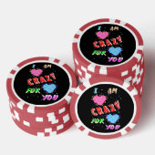 Ich bin verrückt nach dir pokerchips (Stapel)