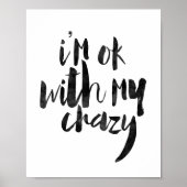 Ich bin verrückt. poster (Vorne)