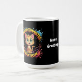 Ich bin verunreinigt mit Strahlung japanischen Cat Kaffeetasse (Vorderseite Links)