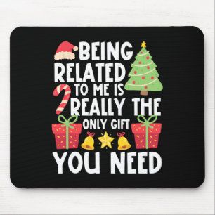 Ich bin verwandt Funny Xmas Familie Weihnachten 1 Mousepad