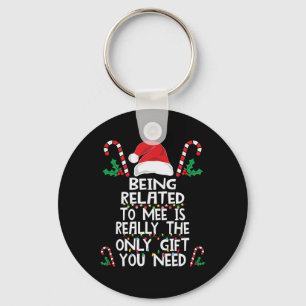 Ich bin verwandt mit mir Weihnachten Pajama Famili Schlüsselanhänger