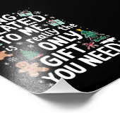 Ich bin verwandt Weihnachts-Weihnachtsgeschenk mei Fotodruck (Ecke)