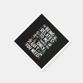 Ich bin verwandt Weihnachts-Weihnachtsgeschenk mei Serviette (Ecke)