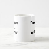 Ich bin verwirrt kaffeetasse (Mittel)