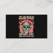 Ich bin Veteran ExArmy diente dem Opfer des Respek Visitenkarte (Vorderseite)