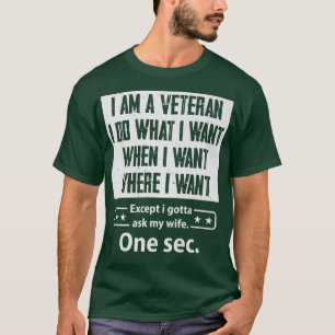 Ich bin Veteran Family Ehefrau Ehepaar P T-Shirt