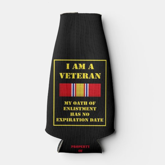 ICH BIN VETERAN FLASCHENKÜHLER (Vorderseite)