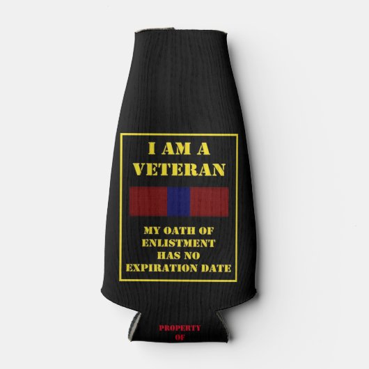 ICH BIN VETERAN FLASCHENKÜHLER (Vorderseite)