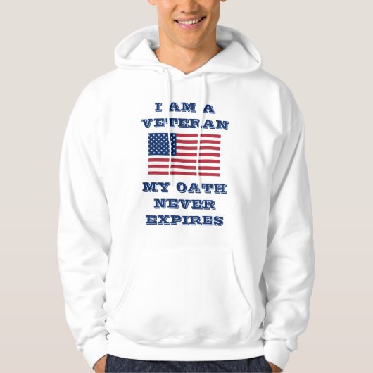 Ich bin Veteran Hoodie (Vorderseite)