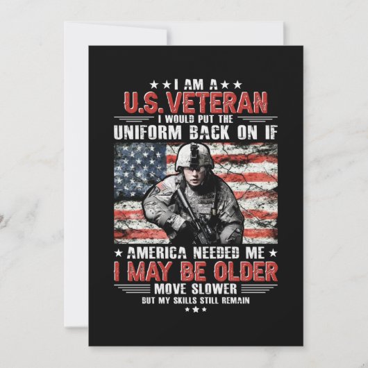 Ich bin Veteran in den USA und bin möglicherweise Save The Date (Vorderseite)