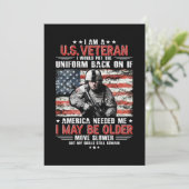 Ich bin Veteran in den USA und bin möglicherweise Save The Date (Stehend Vorderseite)