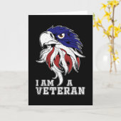 Ich bin Veteran Karte (Gelbe Blume)