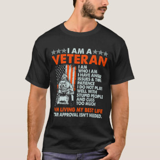 Ich bin Veteran und bin derjenige, der ich bin, un T-Shirt