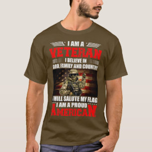 Ich bin Veteran und glaube an die Familie und das  T-Shirt