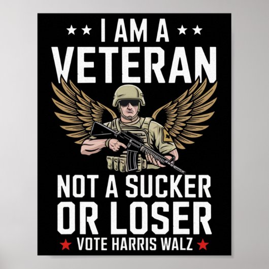 Ich bin Veteran und kein Sucker oder Loser, Harris Poster (Vorne)