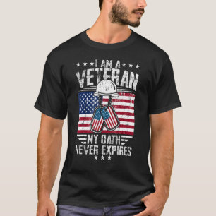 Ich bin Veteran und mein Eid verliert nie Patrioti T-Shirt