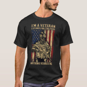Ich bin Veteran und stehe für die Fahne nichts Sca T-Shirt