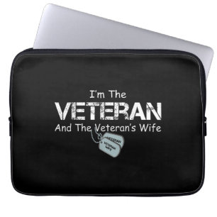 Ich bin Veteran und Veteran-Ehefrau Laptopschutzhülle