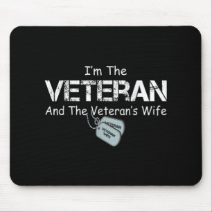 Ich bin Veteran und Veteran-Ehefrau Mousepad
