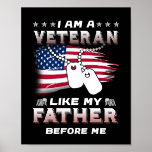 Ich bin Veteran wie mein Vater vor mir Veteran Poster
