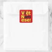 Ich bin Viborett Namese! Quadratischer Aufkleber (Tasche)