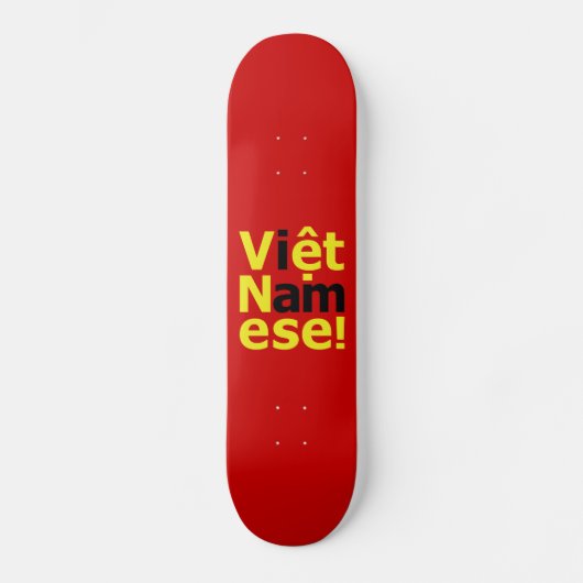 Ich bin Viborett Namese! Skateboard (Vorderseite)