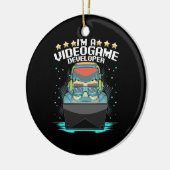 Ich bin Videospielentwickler Keramik Ornament (Links)