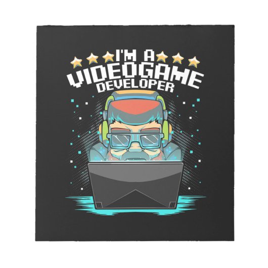 Ich bin Videospielentwickler Notizblock (Vorderseite)