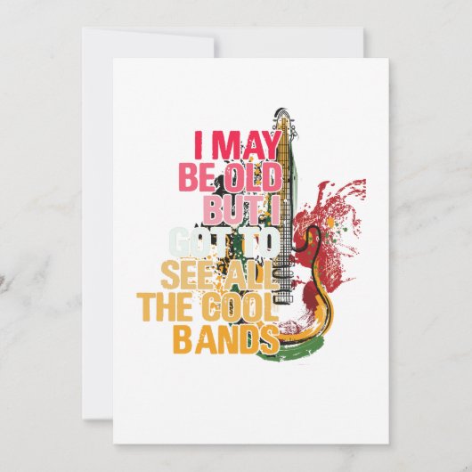 Ich bin vielleicht alt, aber ich Got, alle Coolen Dankeskarte (Vorderseite)