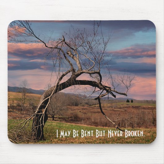 Ich bin vielleicht gebeten, aber nie zerbrochen mousepad (Vorne)
