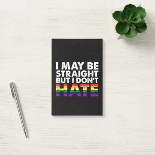 Ich bin vielleicht hetero, aber ich hasse LGBT Gay Post-it Klebezettel