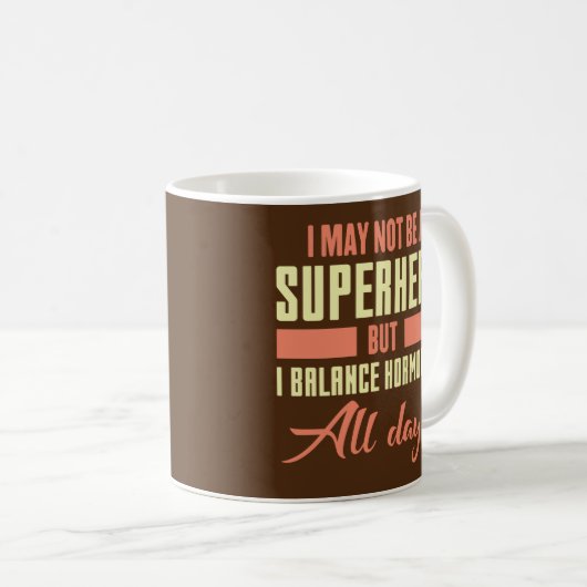 Ich bin vielleicht kein Superheld, aber ich wähle Kaffeetasse (VorderseiteRechts)