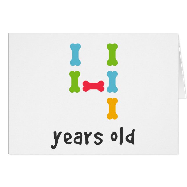 Ich bin vier Jahre alt (Vorderseite (Horizontal))