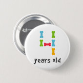 Ich bin vier Jahre alt Button (Vorne & Hinten)