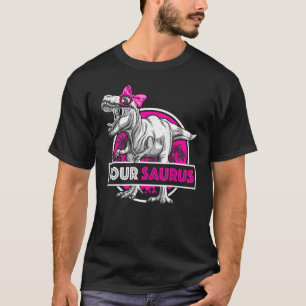 Ich bin vier Saurus 4 Jahre alt T Rex für Mädchen T-Shirt
