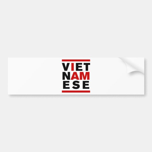 ICH BIN VIETNAMESE AUTOAUFKLEBER (Vorne)
