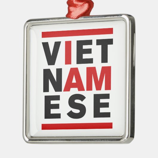 ICH BIN VIETNAMESE SILBERNES ORNAMENT (Links)