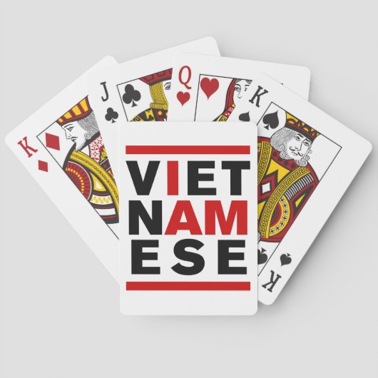 ICH BIN VIETNAMESE SPIELKARTEN (Rückseite)