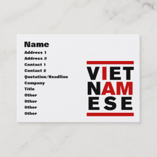 ICH BIN VIETNAMESE VISITENKARTE