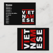 ICH BIN VIETNAMESE VISITENKARTE (Vorne/Hinten)