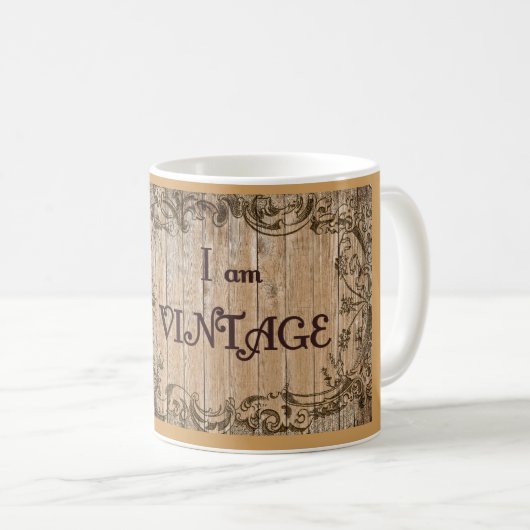 Ich bin Vintage Kaffeetasse (VorderseiteRechts)