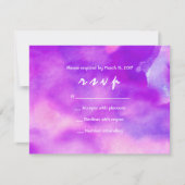 ICH BIN VIOLET WATERCOLOR Bat Mitzvah Einladung (Vorderseite)