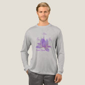 Ich bin Violette Flamme mit Lotus Tri-Blend Shirt (Volle Vorderseite)