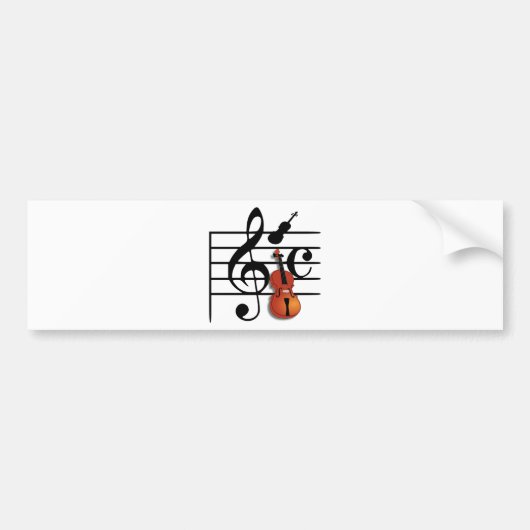 Ich bin Violin_ Autoaufkleber (Vorne)