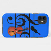 Ich bin Violin_ Case-Mate iPhone Hülle (Rückseite (Horizontal))