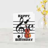 Ich bin Violin_ Karte (Gelbe Blume)