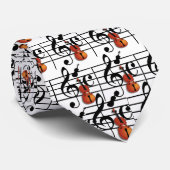 Ich bin Violin_ Krawatte (Gerollt)