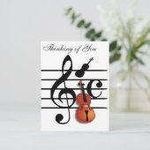 Ich bin Violin_ Postkarte (Stehend Vorderseite)